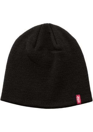 Levi's Strickm&uuml;tze LEVIS UNISEX, Gr. L/XL, schwarz, Kunstfaser, unifarben, Basic, M&uuml;tzen Strickm&uuml;tze, OTIS BEANIE