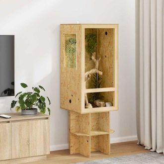 vidaXL vidaXL Terrario Marrone 50 x 50 x 100 cm OSB