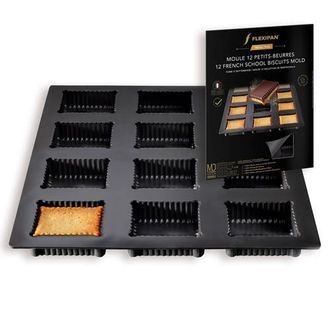Silpat Flexipan 12 French School Butter Cookies Premium Silicone Baking Pan in Black at Nordstrom