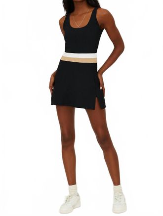 Beach Riot Remi Tennis Dress In Sandshell Colorblock