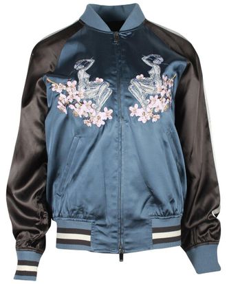 Dior X Sorayama Embroidered Souvenir Bomber Jacket, Size Fr, 44 (Authentic Pre-Loved)