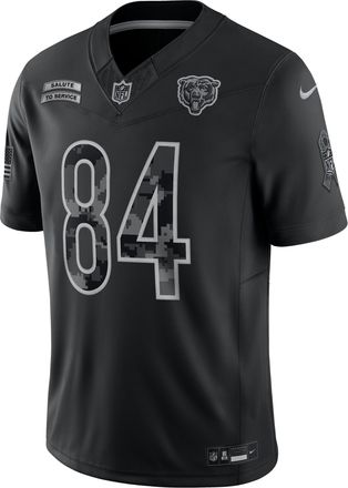 Nike Colston Loveland Chicago Bears Salute to Service Nike Mens Dri-FIT NFL Limited Jersey in Black | SSLM00AF36-U6K