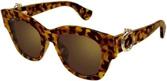 Cartier Panth&egrave;re Cat Eye Zonnebril - Dames - Zonnebrillen - Bruin - 52 MM - Nylon - Accessoires