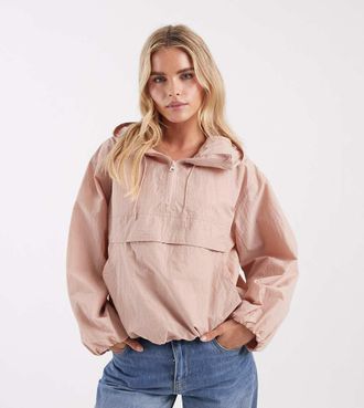 Asos Petite ASOS DESIGN Petite - Giacca sportiva impermeabile rosa polvere