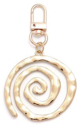 Petit Moments Swirl Keychain in Gold at Nordstrom