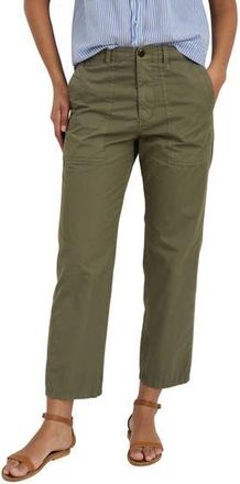 Alex Mill Neil High Waist Straight Leg Utility Twill Pants in Faded Olive at Nordstrom Rack, Size 0