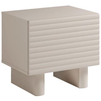 Vente-Unique Vente-unique - Comodino 1 anta mdf Beige - ludima
