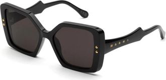 Marni Nimrela Zonnebrillen - Dames - Zonnebrillen - Zwart - 56 MM - Accessoires