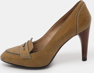 Tod's Tods Green Leather Pumps