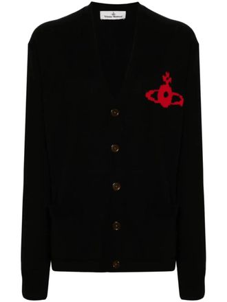 Vivienne Westwood Alex cardigan - unisex - Virgin Wool - S - Black