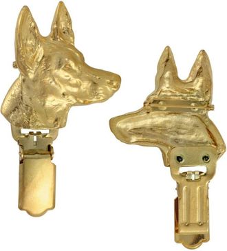 OEM Pharaoh Hound, Maltese Greyhound: Broche Con Clip, Portan&uacute;mero De Salida Ba&ntilde;ado En Oro, Elegante Insignia Para Exposici&oacute;n Canina De Art-dog