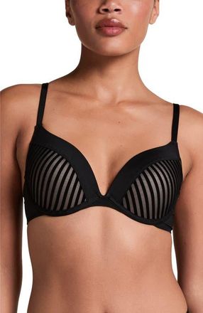 Hunkem&ouml;ller Pia Padded Underwired Push-Up Bra in Black at Nordstrom, Size 32Dd