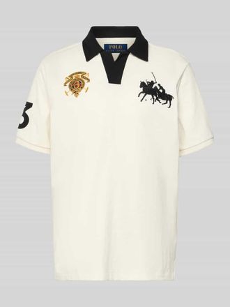 Polo Ralph Lauren Regular Fit Poloshirt aus reiner Baumwolle in Offwhite, Gr&ouml;&szlig;e XXL
