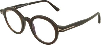 Tom Ford Blauw Licht Filter Brillen - Heren - Brillen - Bruin - 45 MM - Accessoires