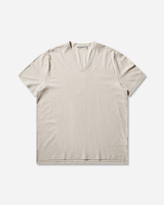 Our Legacy Men s Gorge V-Neck T-Shirt Cream
