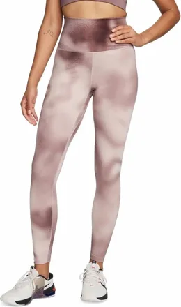 Nike High-Rise Training Leggings In Smokey Mauve