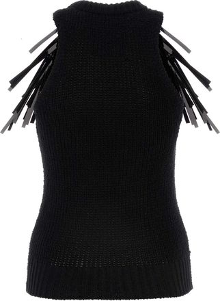 Jil Sander Womens High Top Black Cotton Elastane Sweater
