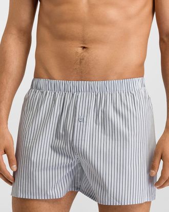 Hanro Mens Fancy Woven Cotton Boxers