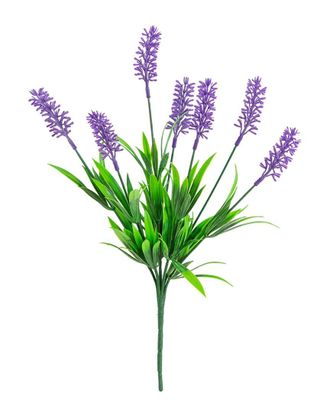 Nearly Natural 13In Uv-Resistant Artificial Flowering Lavender Bush (Indoor/Outdoor) - Set Of 12