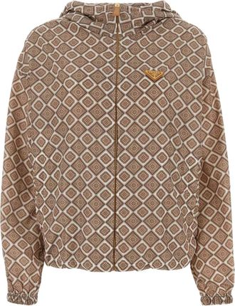 Prada Giacca con stampa geometrica - Toni neutri