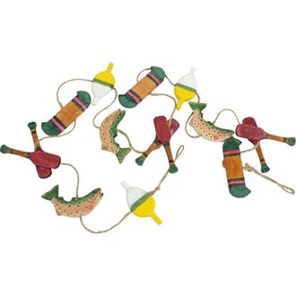 Beachcombers 49 Wood Boat And Oars Garland in Green at Nordstrom