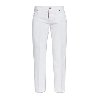 Dsquared2 Cropped Jeans, female, White, Size: 3XS Jenna Jeans