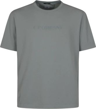 C.P. Company Tacting Piquet T-Shirt - Heren - T-shirts - Blauw - M - Katoen - Tops