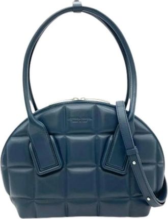 Bottega Veneta Pre-owned Vintage Schoudertas - Dames - Vintage Handtas - Blauw - ONE Size - Leer - Vintage