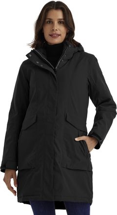 Killtec Killtec Womens Damen Funktionsparka Waterproof Parka/Coat with Removable Hood, Black, 40
