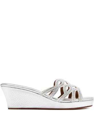Nicoli 70mm Stina embellished sandals - Silver