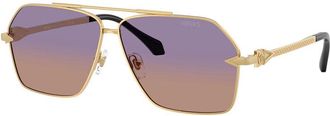 Versace VE2284 1002EL Gold/Clear Fifty Gradient Orange Violet