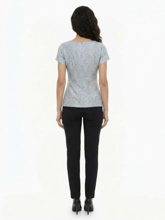 Dolce & Gabbana Silk-Blend Knit T-shirt - Gray