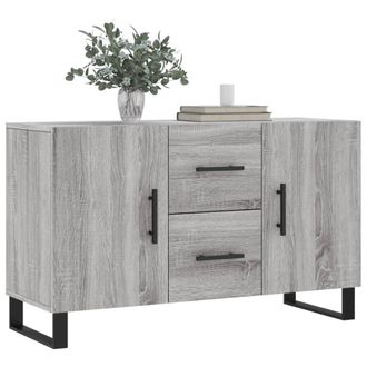 Berkfield Home Sideboard Grey Sonoma 100x36x60 cm Engineered Wood | Size: 100 x 36 x 60 cm
