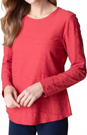 Habitat Steady Stream Round Hem Top In Brick