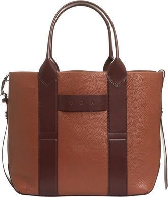 Hogan Tassen, Dames, Bruin, ONE Size, Leer, Script Shopper Tas