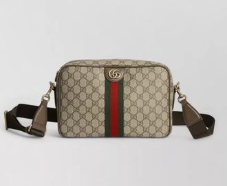 Gucci ophidia shoulder bag gg fabric stripe
