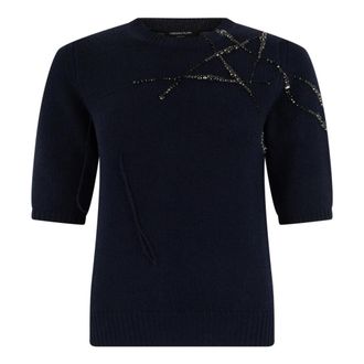 Fabiana Filippi Dames, Truien, Blauw, Maat: XS Zijde