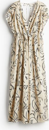 H&M Baumwollkleid in Oversize-Passform - White