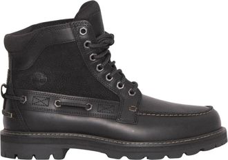Timberland Britton Road 7-Eye Moc Toe Boot - Heren - Veterlaarzen - Zwart - 44 EU - Leer - Schoenen