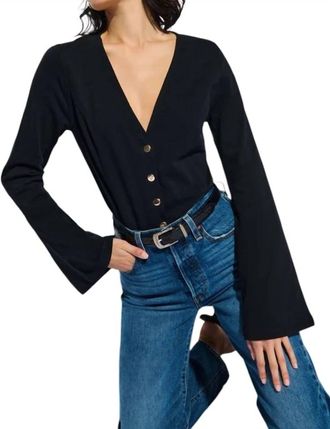Nation Ltd Margaux Top In Jet Black