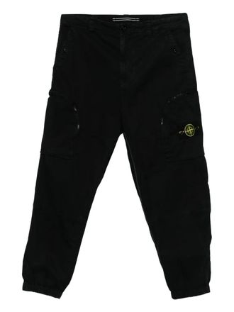 Stone Island straight-leg cargo trousers - men - Organic Cotton/Elastane - 30 - Black
