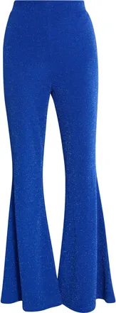 Faina Uitlopende broek van glitterjersey Dames KONING BLAUW