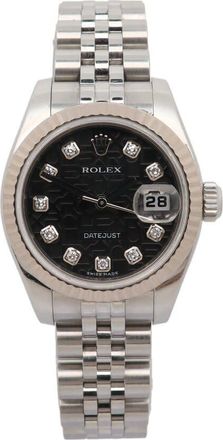 Rolex Pre-owned Rolex Datejust Automatic Chronometer Diamond Ladies Watch 179174 BKJDJ
