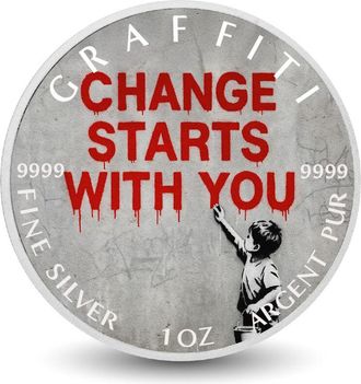 OEM Rompe El Silencio El Cambio Empieza Contigo Moneda De Plata Fina De 1 Oz