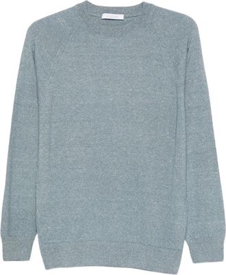 Cruciani crew neck sweater - men - Cashmere/Linen/Flax - 52 - Blue