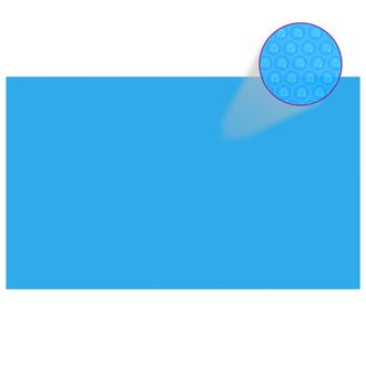 vidaXL Cubierta De Piscina Rectangular Pe Azul 500x300 Cm Vidaxl