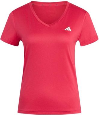 adidas Workout Essentials V-Neck T-Shirt Funktionsshirt f&uuml;r Damen | rot