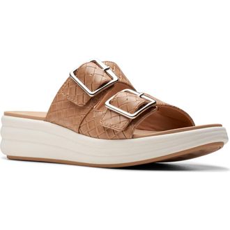 Clarks Drift Buckle Slide Sandal in Warm Beige at Nordstrom Rack, Size 8