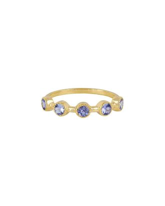Tiramisu Gold Over Silver 0.60 Ct. Tw. Tanzanite Ring