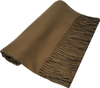 World of Shawls Winter Cashmere Feel Scarf Wrap Blanket Shawl Warm Soft Cozy - REDUCED TO CLEAR (Bronze)